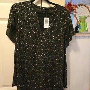 Sparkle chiffon blouse